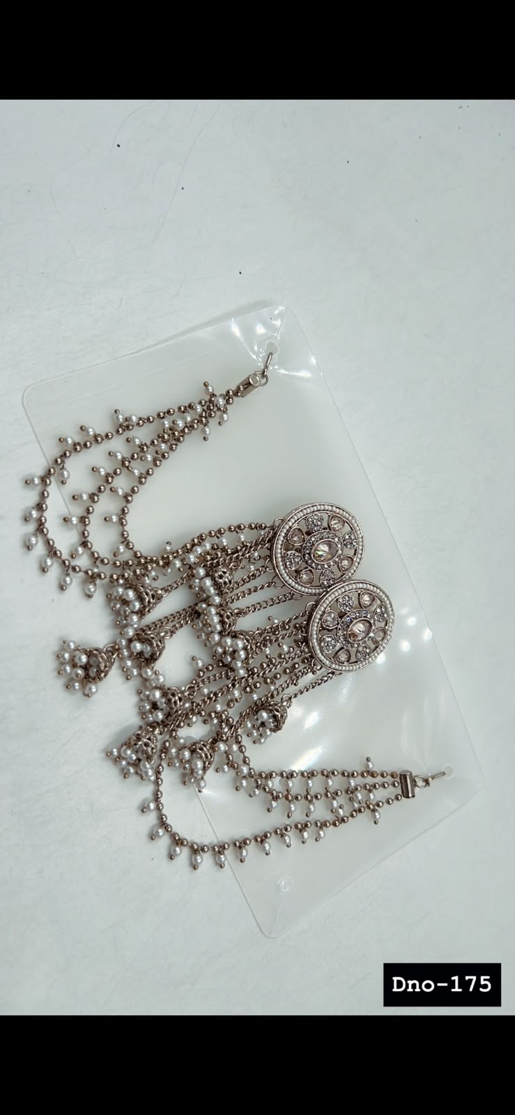 Gorgeouse Light Gold Silver Pearled JWY - Indian Dress House 786