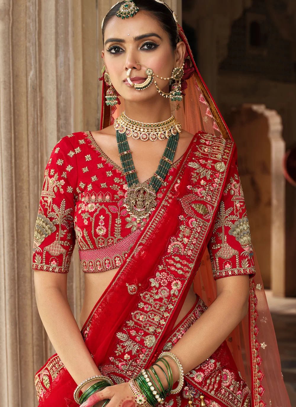 Heavy Red ABCL - Indian Dress House 786