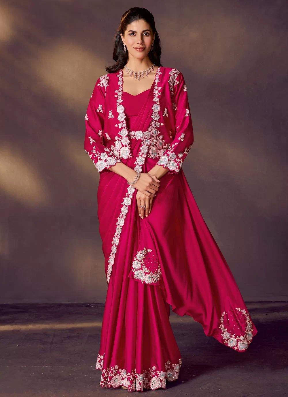 Hot Pink MHC SAREE - Indian Dress House 786