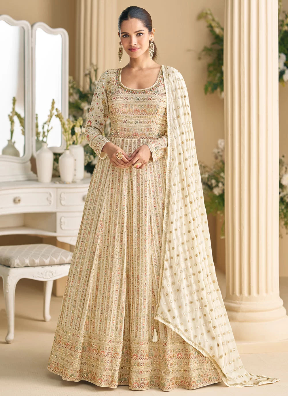 Stylish Ivory SYPR - Indian Dress House 786