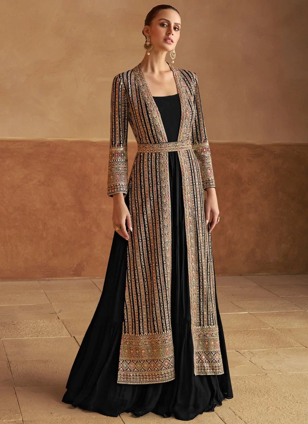 Ravishing Black GNJ - Indian Dress House 786