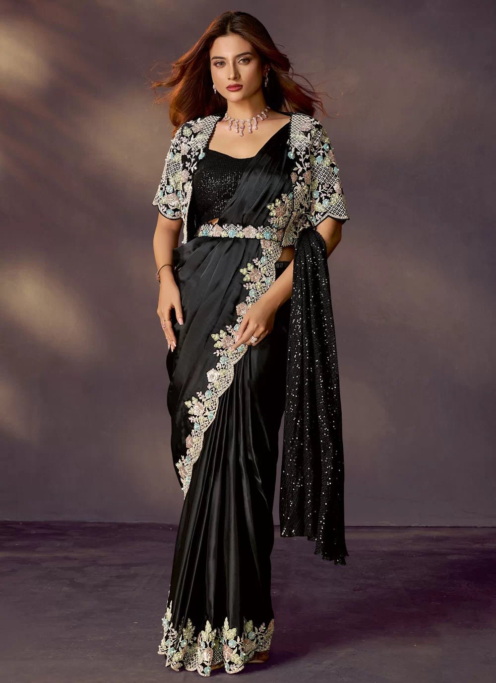 Ravishing Black MHC SAREE - Indian Dress House 786