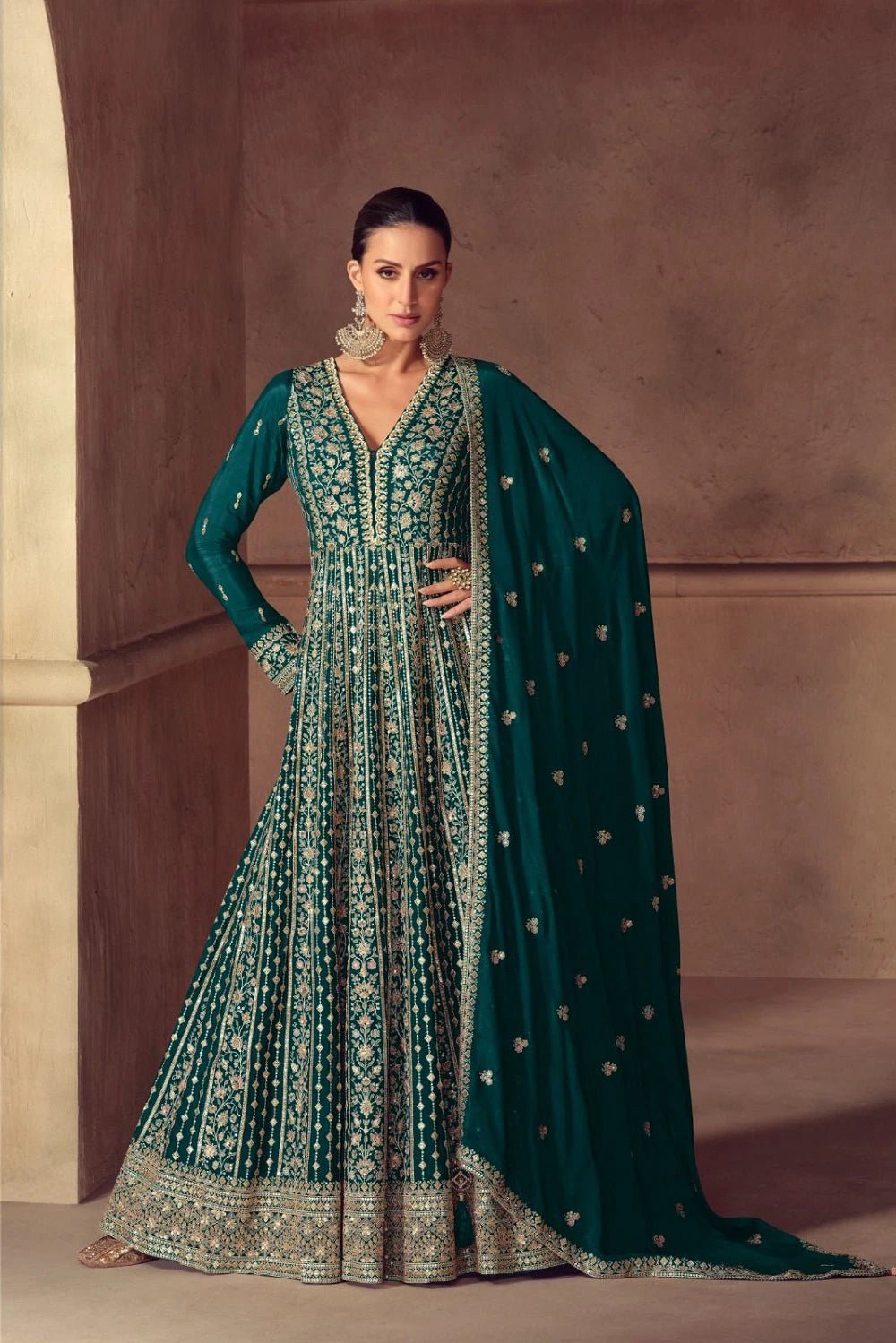 Ravishing Teal GHD - Indian Dress House 786