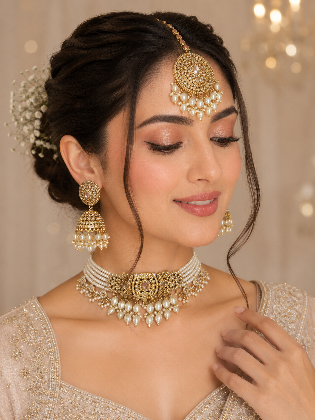 Stunning Gold & Pearl JWY