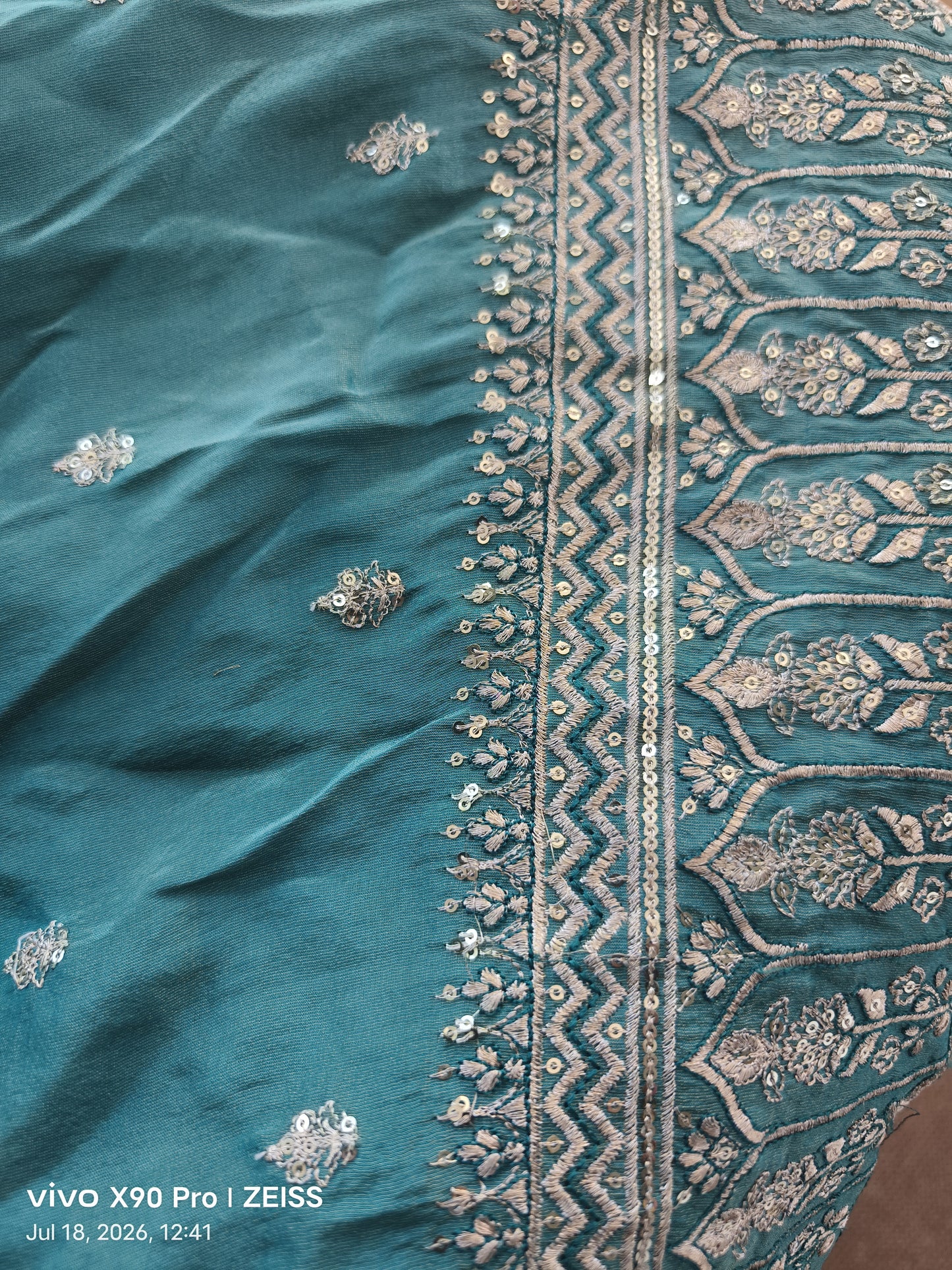 Gorgeous Green Floral Anarkali
