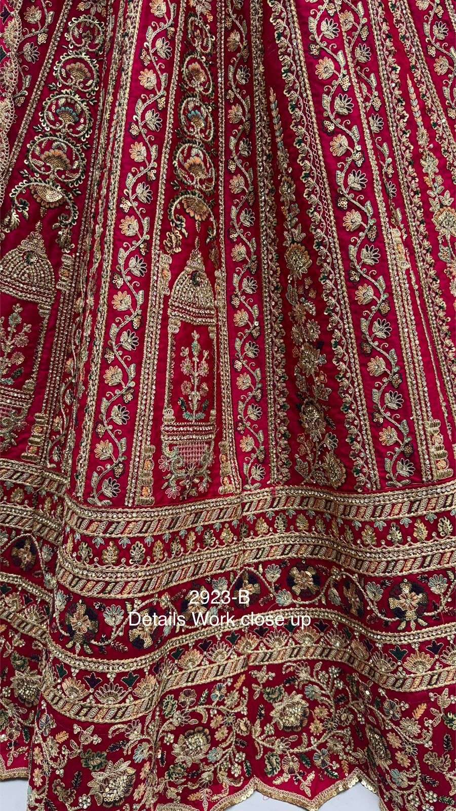Royal Red Bridal Lengha - Indian Dress House 786