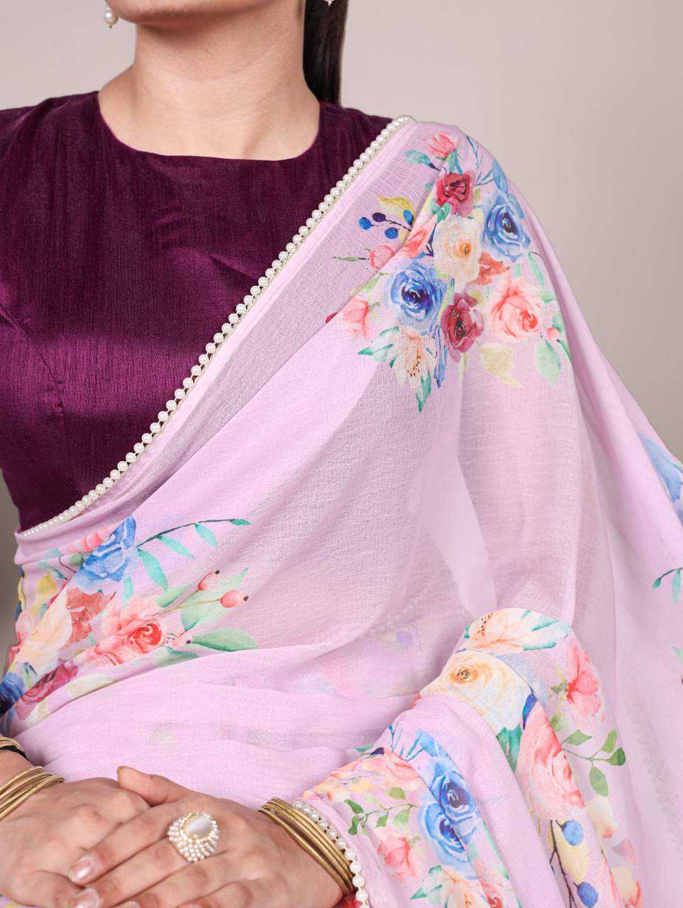 Soft Pink YNF Saree - Indian Dress House 786