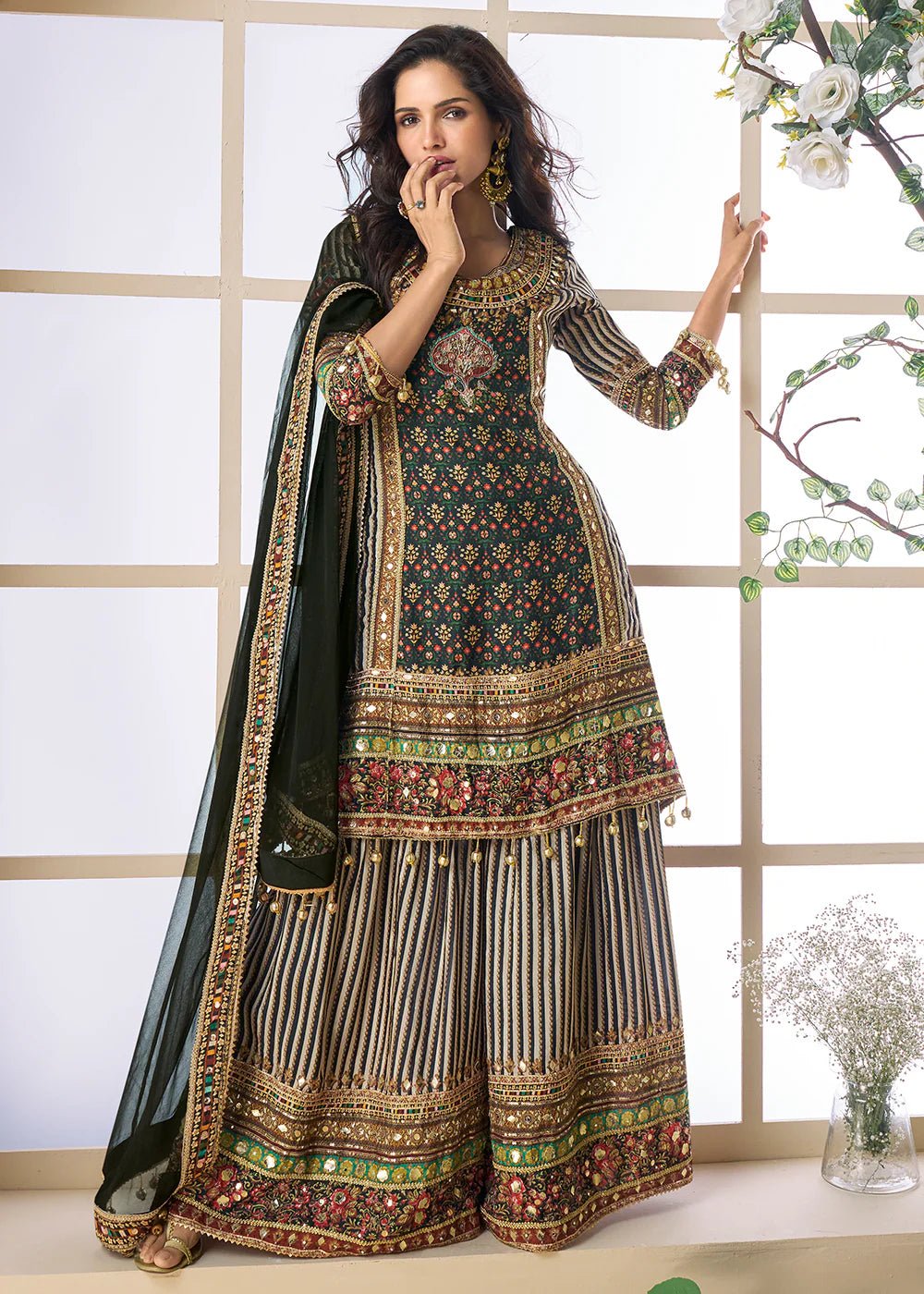 Stunning Black MC SPK - Indian Dress House 786