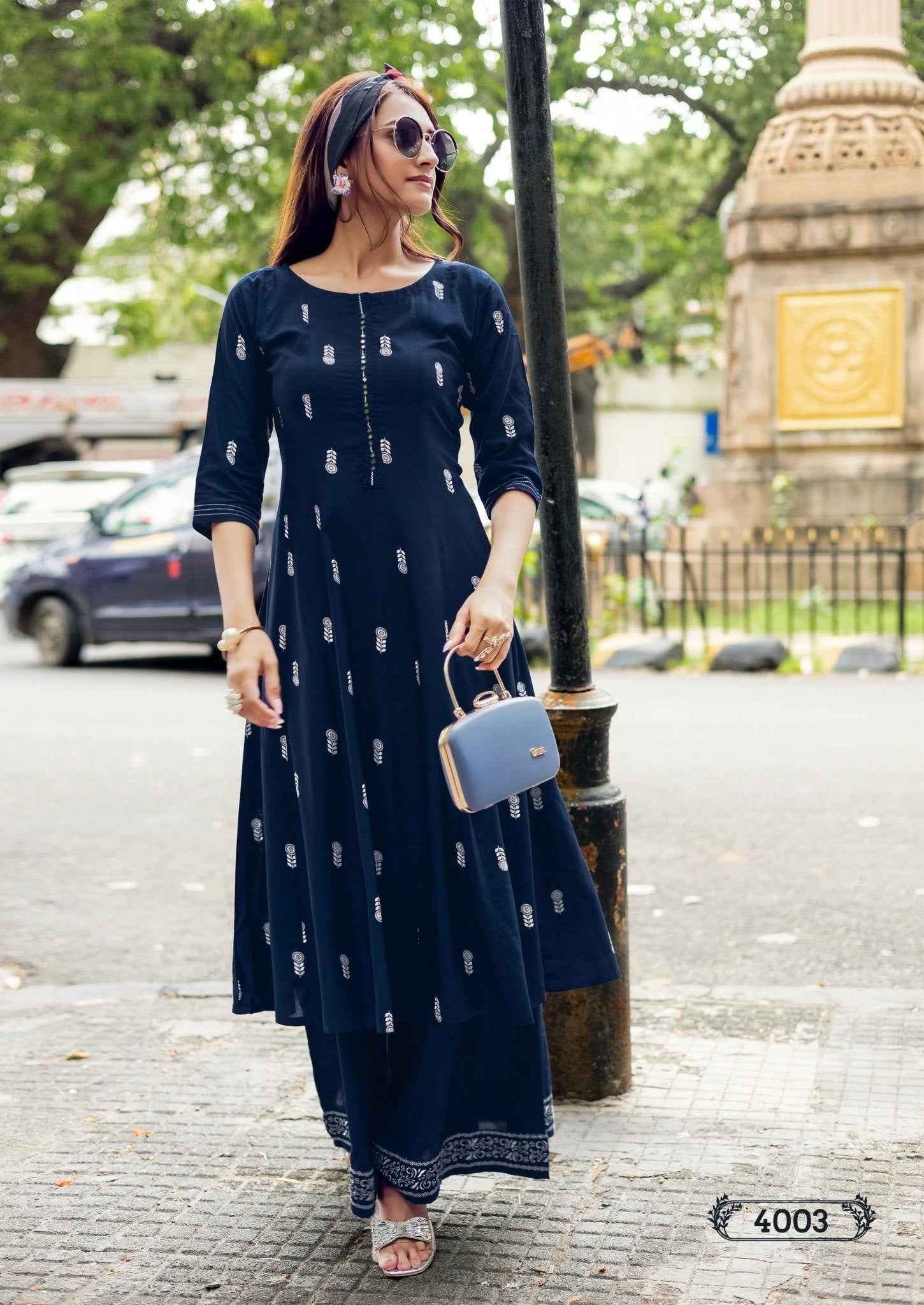 Stunning Blue MT 4003 FVD - Indian Dress House 786