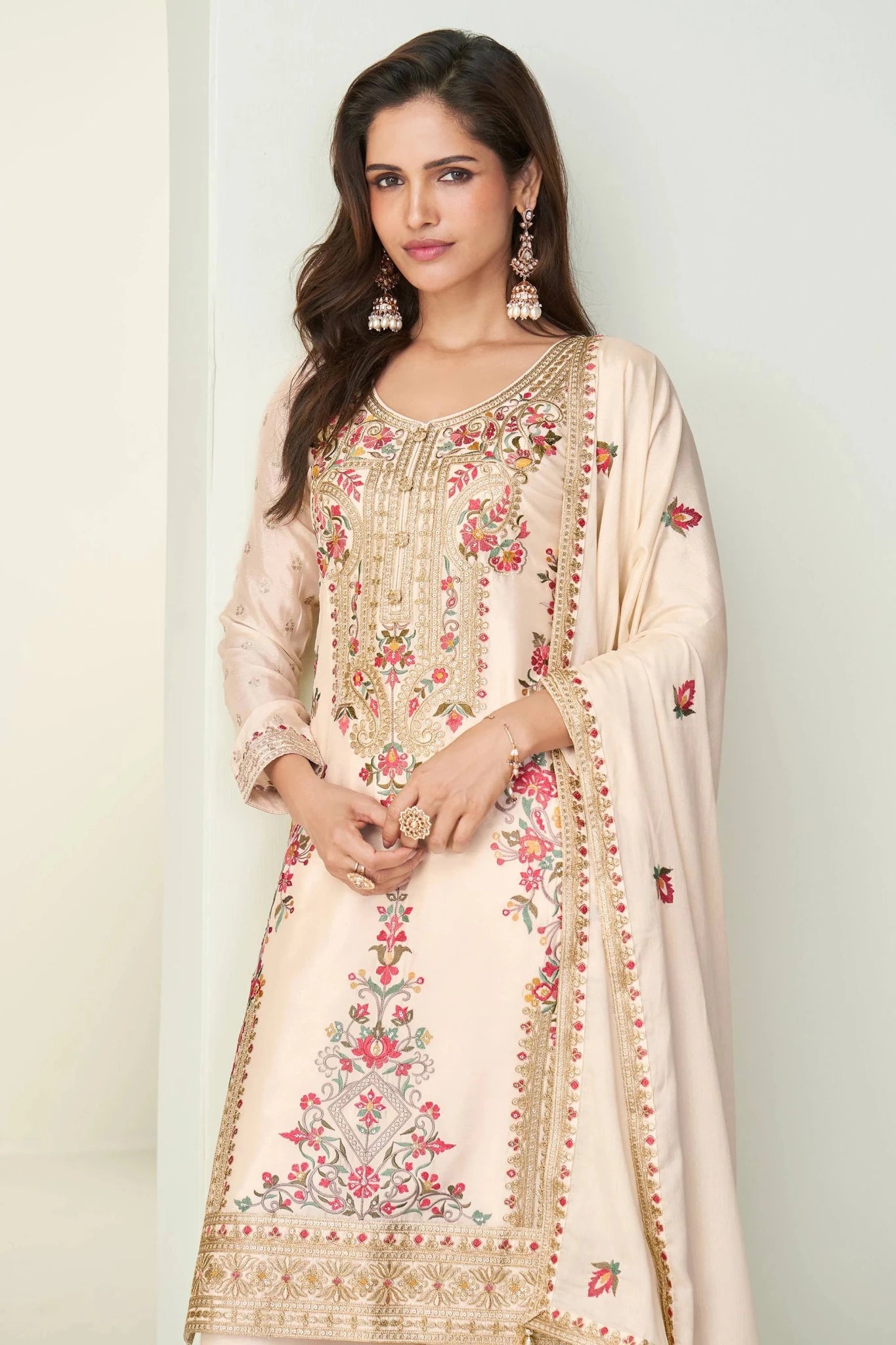 Stunning Floral AHP - Indian Dress House 786