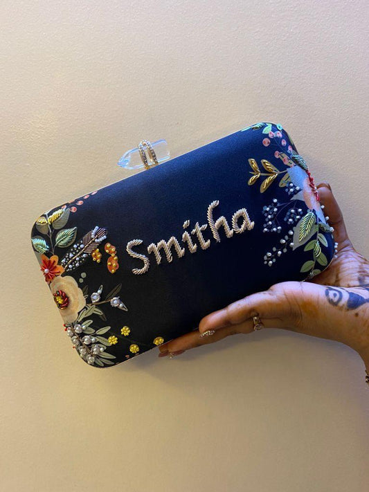 Stunning Floral Blue MC SD CFB - Indian Dress House 786