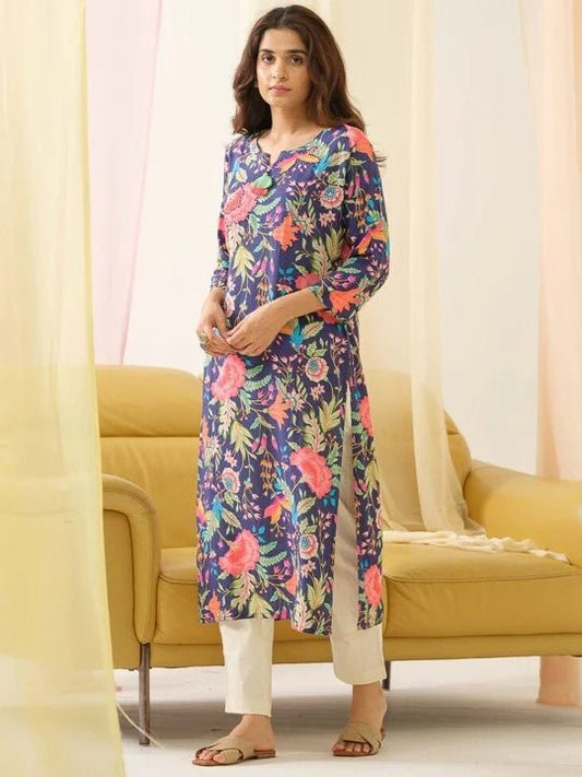 Stunning Floral Blue PSY 6004 FVD - Indian Dress House 786