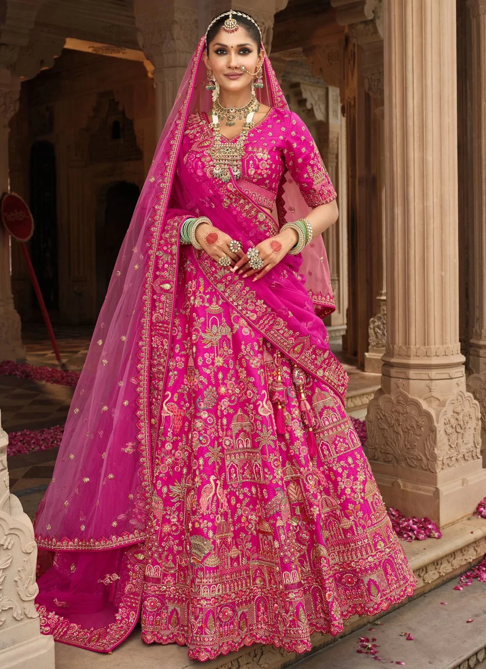 Stunning Heavy Pink ABCL - Indian Dress House 786
