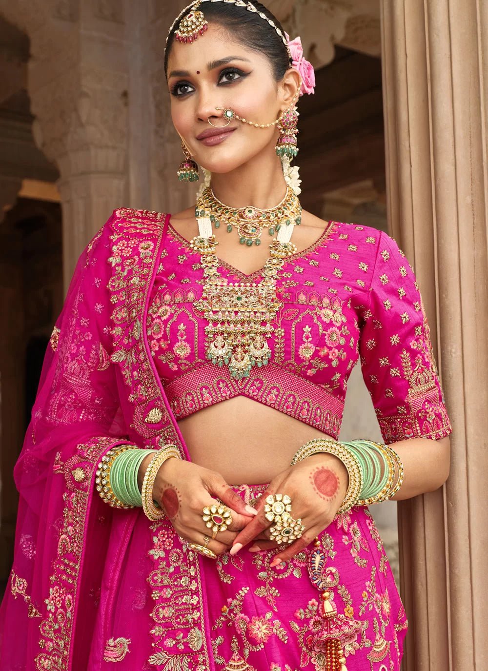 Stunning Heavy Pink ABCL - Indian Dress House 786