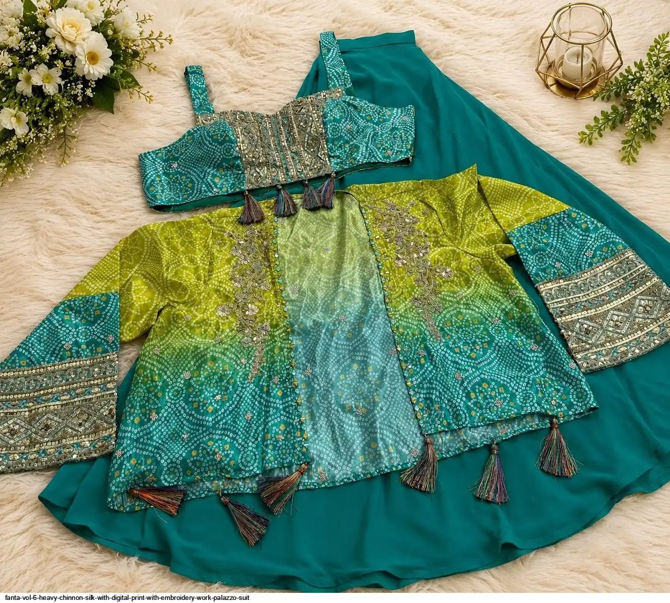 Stunning Indo Western Plazzo - Indian Dress House 786