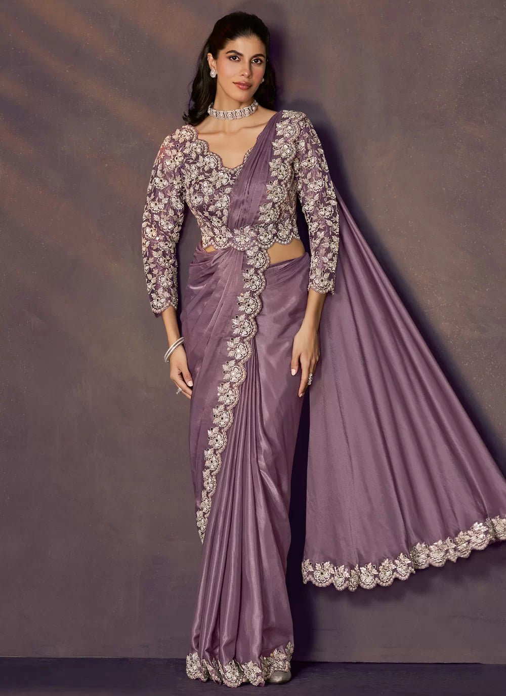 Stunning M Floral MHC SAREE - Indian Dress House 786