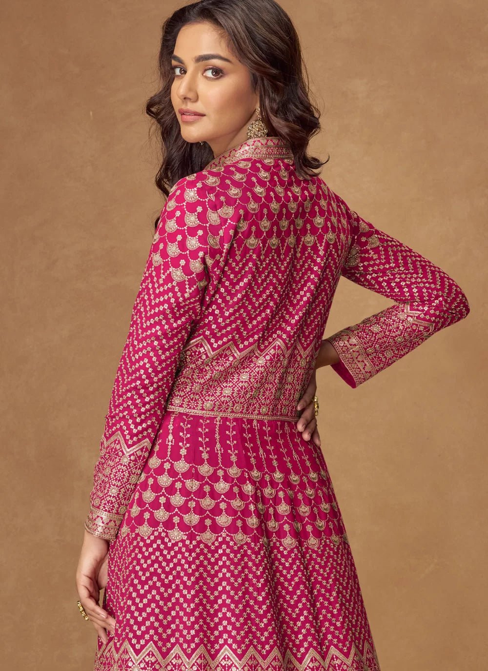 Stunning Pink AMGA - Indian Dress House 786