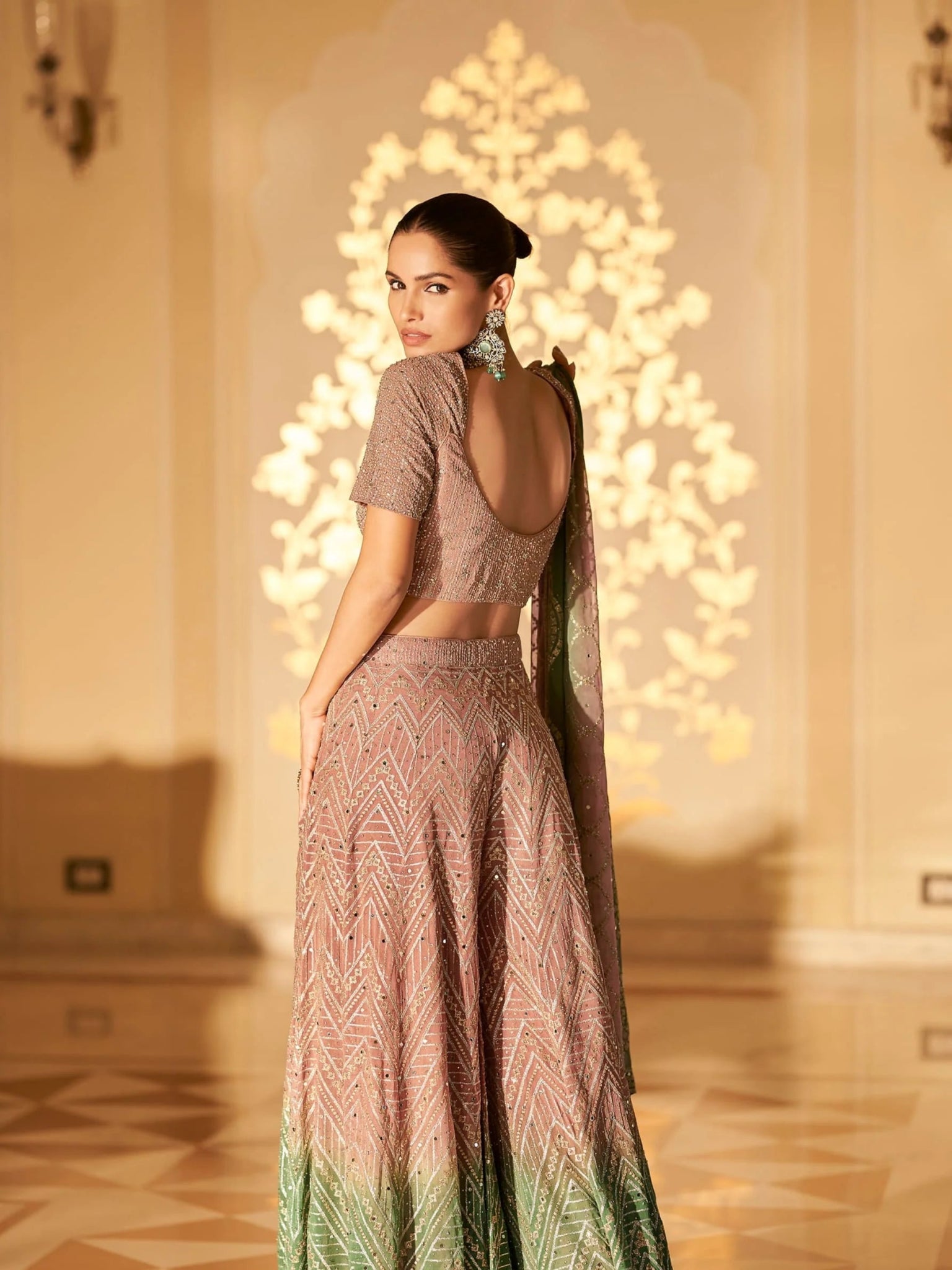 Stunning Pink & Green SYLP - Indian Dress House 786