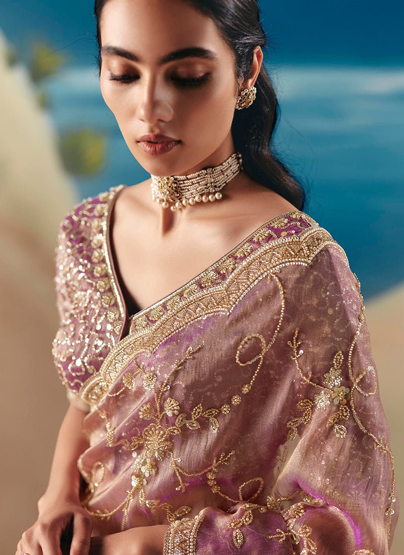 Stunning Pink KCH Saree - Indian Dress House 786