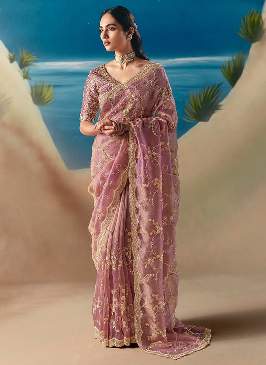 Stunning Pink KCH Saree - Indian Dress House 786