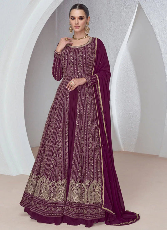 Stunning Purple Jacket ASBJ - Indian Dress House 786
