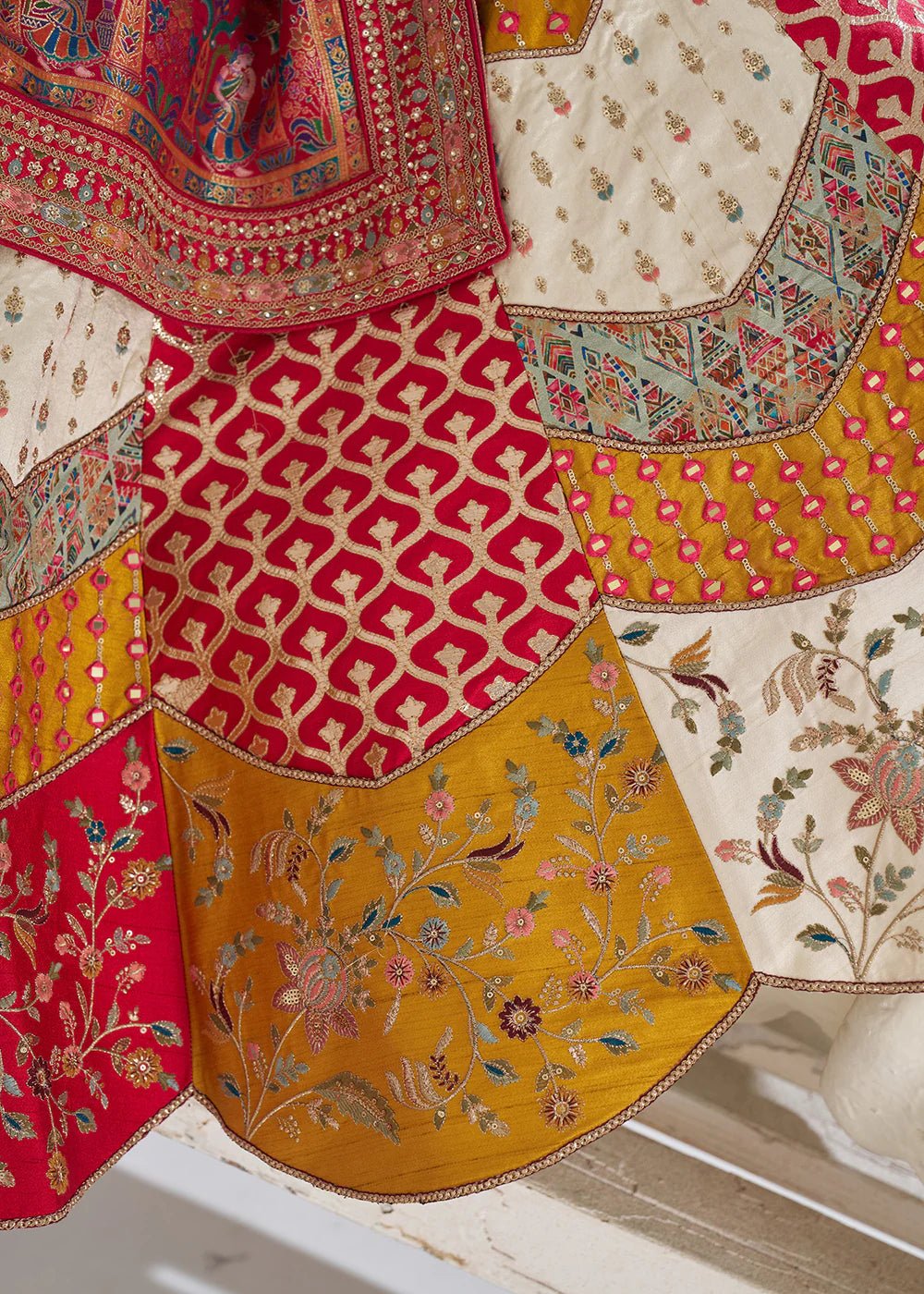 Stunning Red Multi Color KFBL - Indian Dress House 786