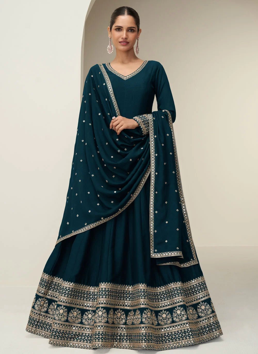 Stunning Teal ACG - Indian Dress House 786