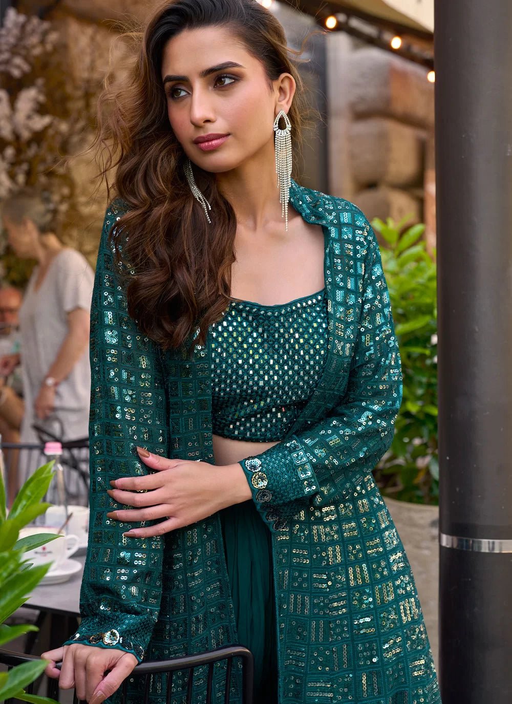 Stunning Teal SRP - Indian Dress House 786