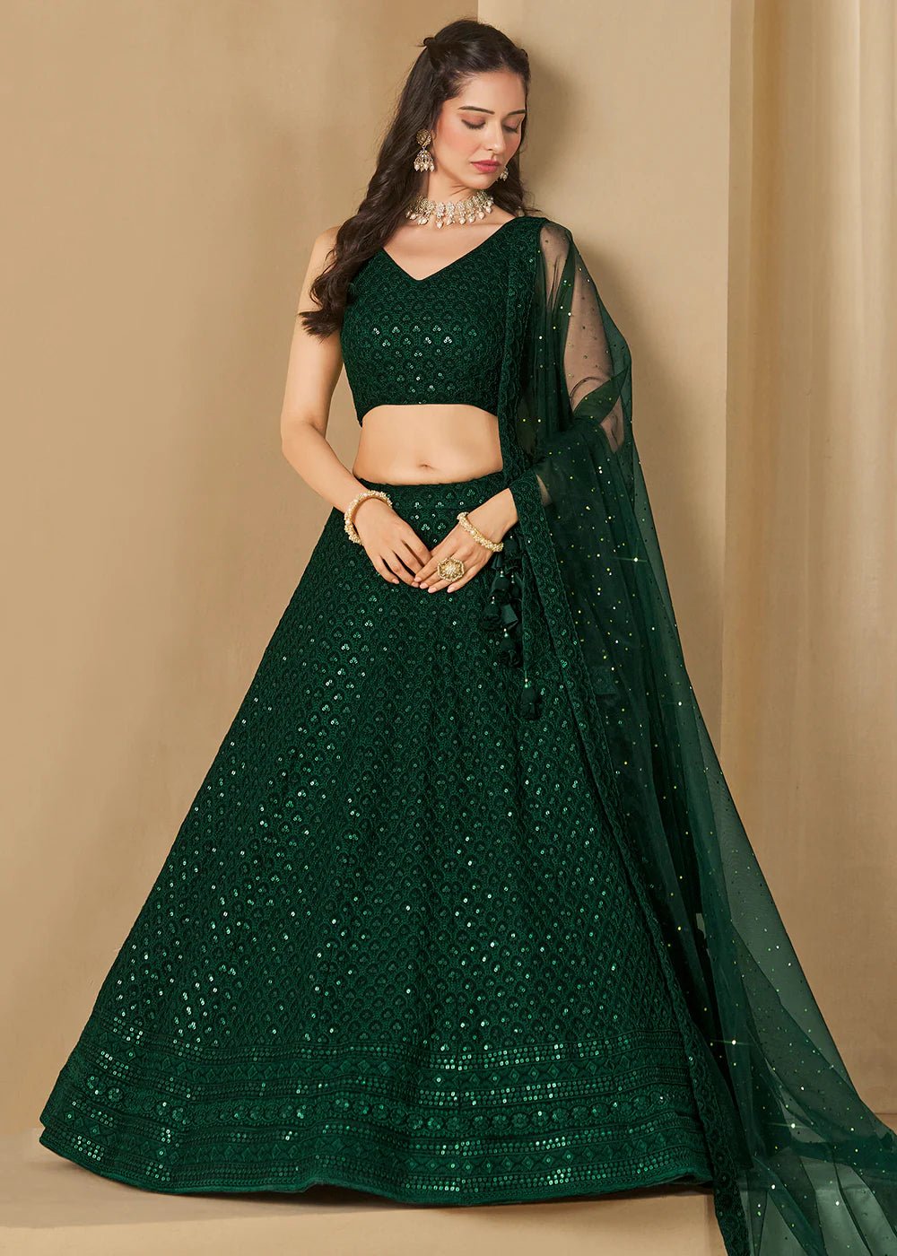 Stylish Green ZFL - Indian Dress House 786