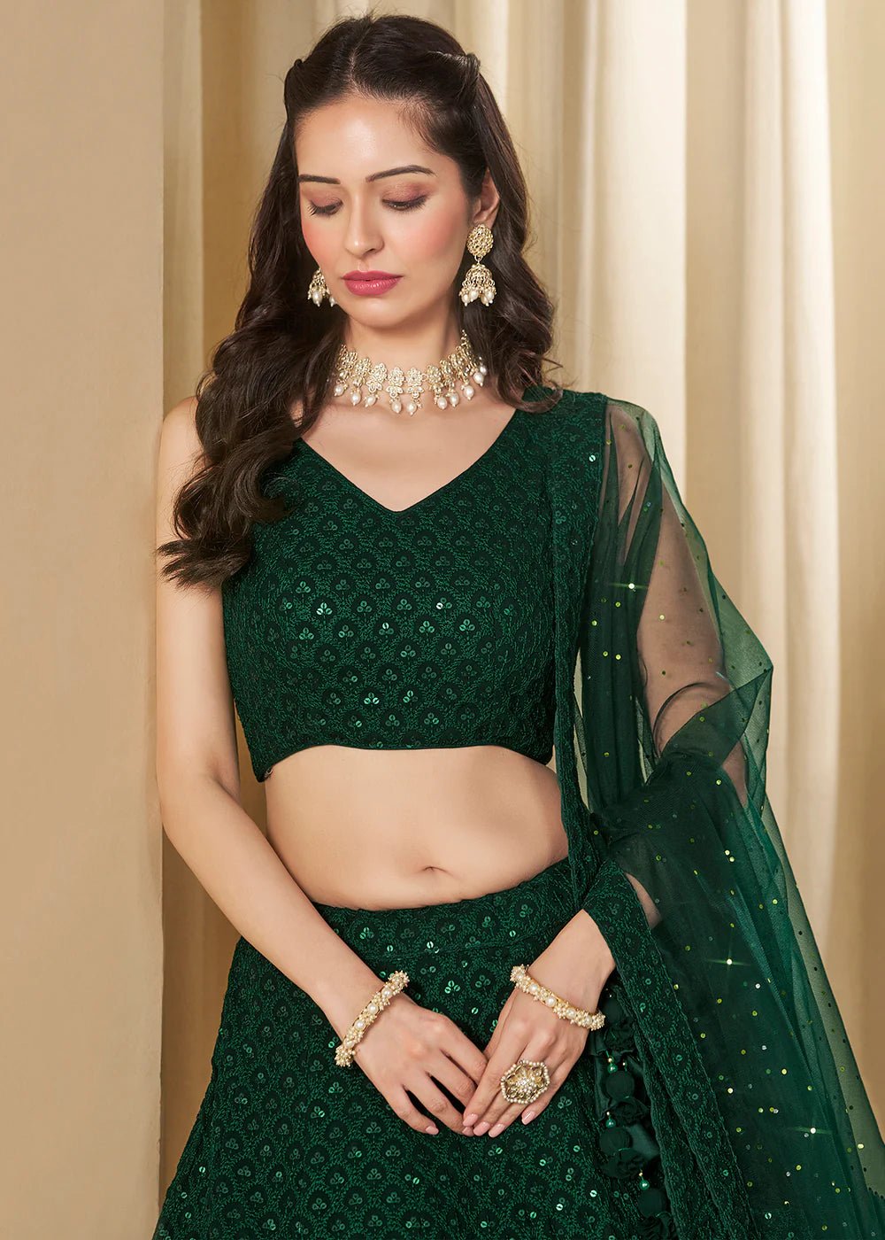 Stylish Green ZFL - Indian Dress House 786