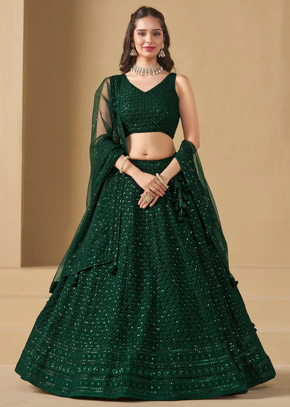 Stylish Green ZFL - Indian Dress House 786