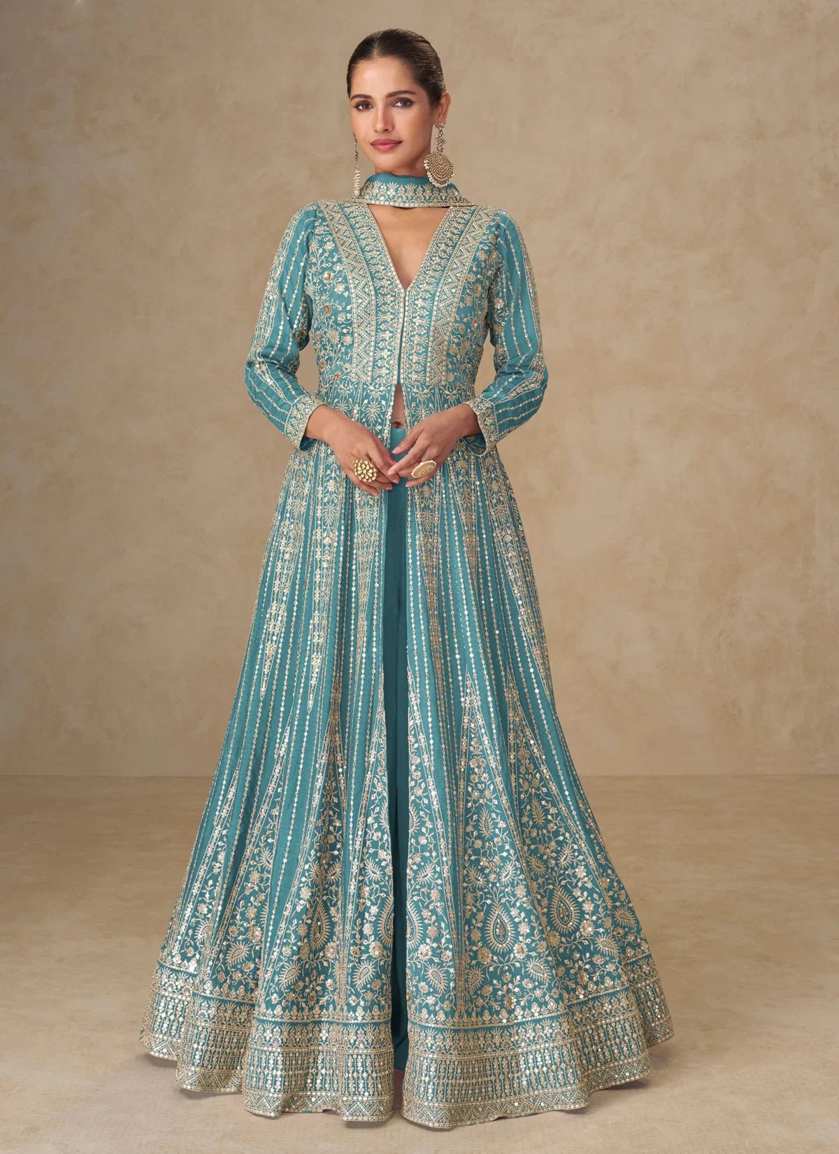Turquoise AMBJ - Indian Dress House 786