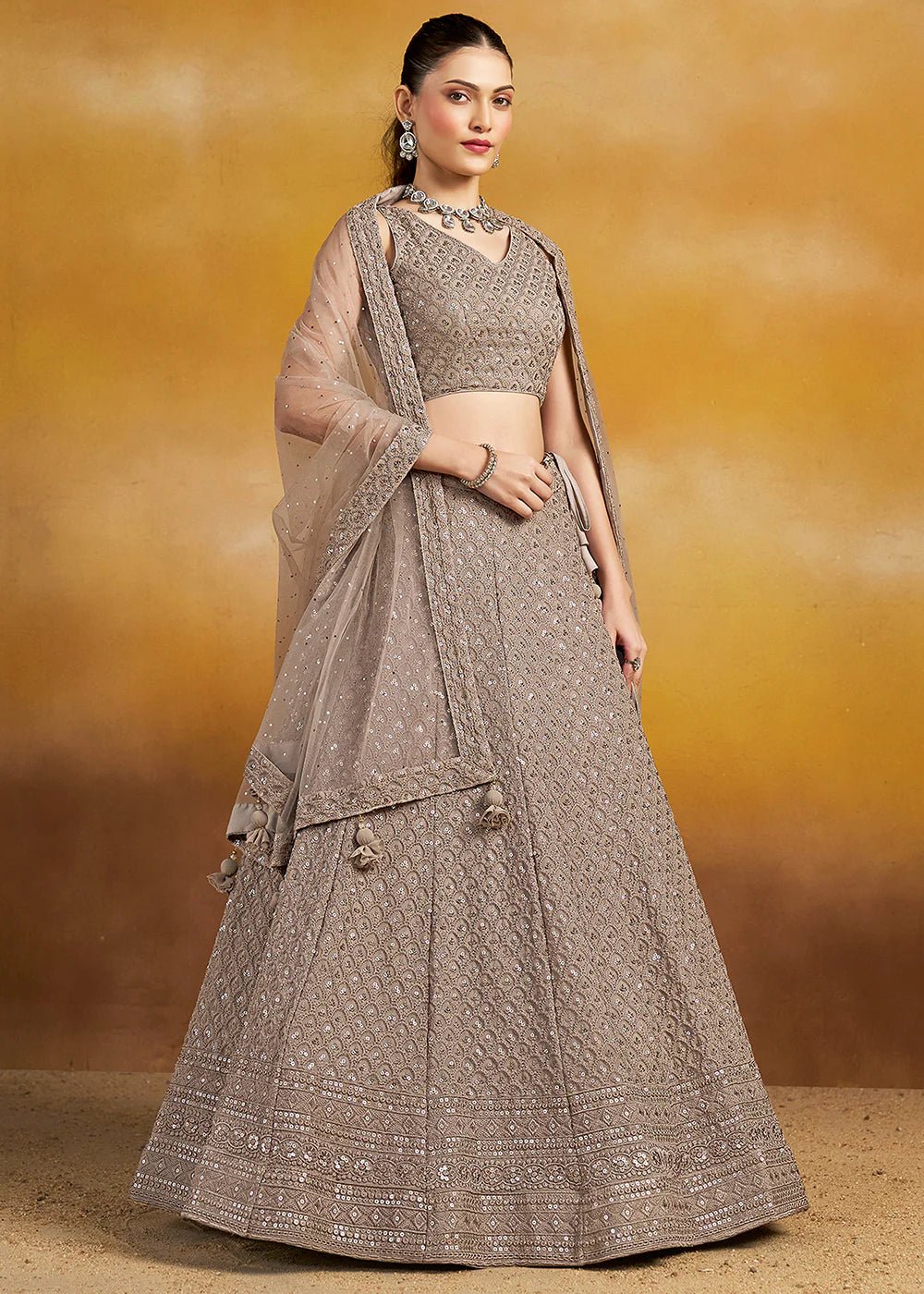 Unique Brown ZFL - Indian Dress House 786
