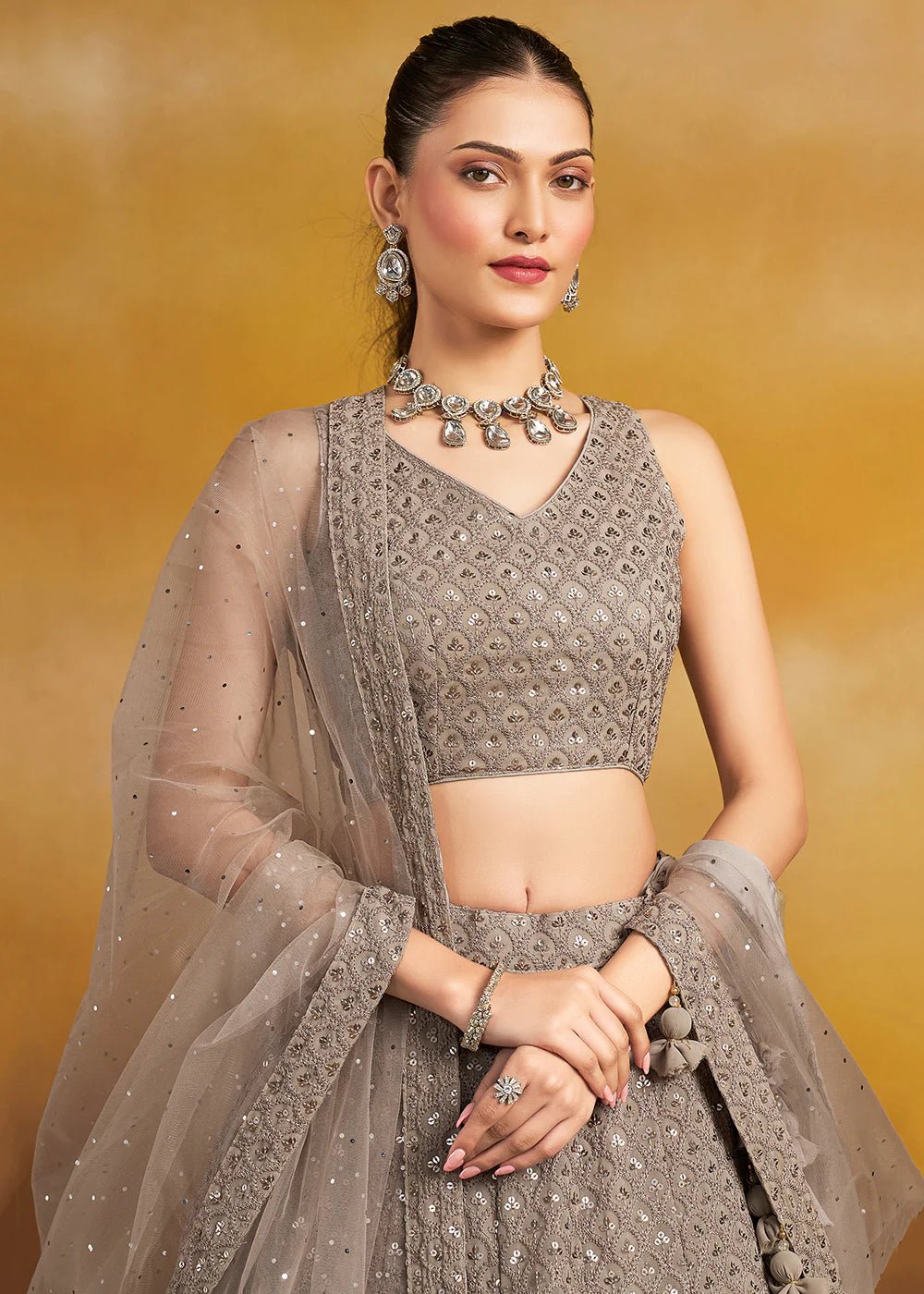 Unique Brown ZFL - Indian Dress House 786