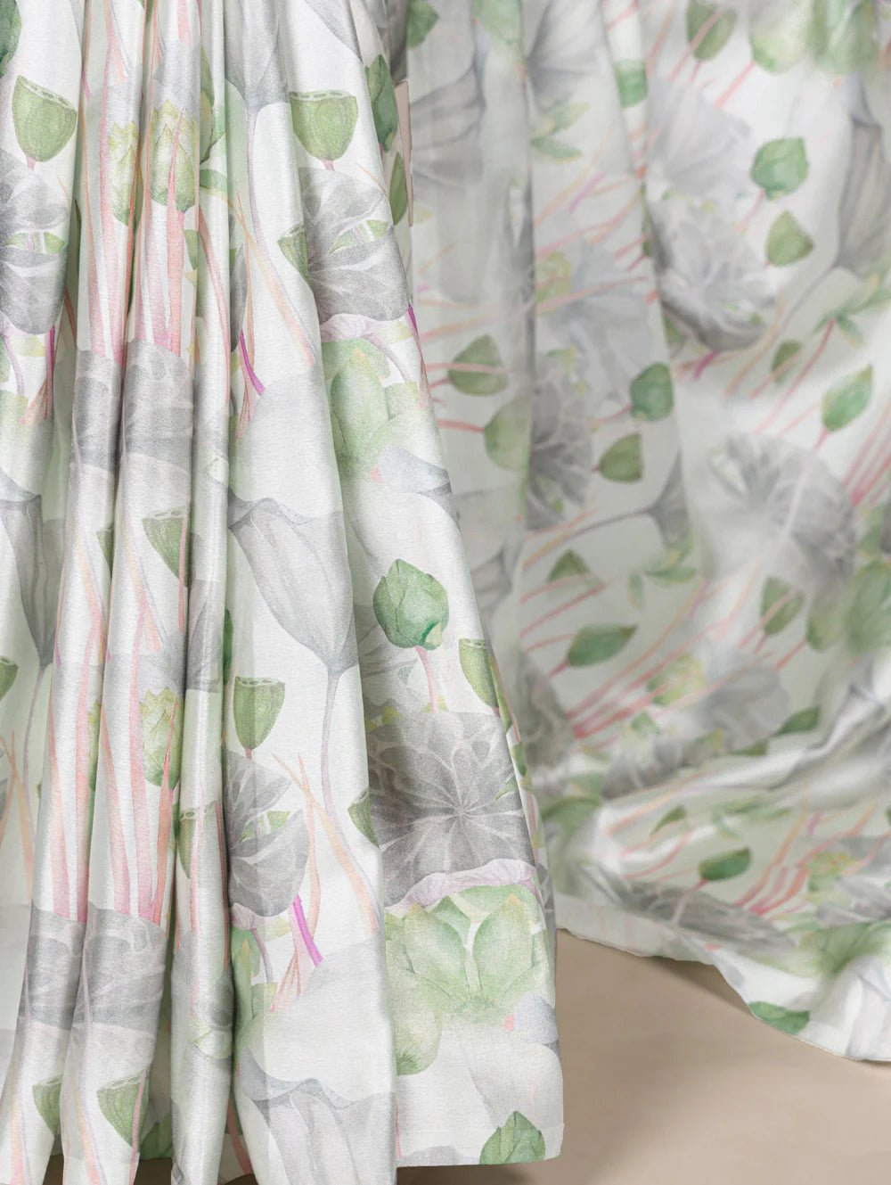 Unique Floral Green YF Saree - Indian Dress House 786