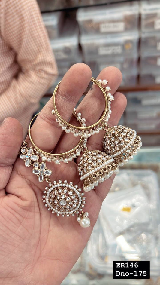 Unique Gold & White JWY - Indian Dress House 786