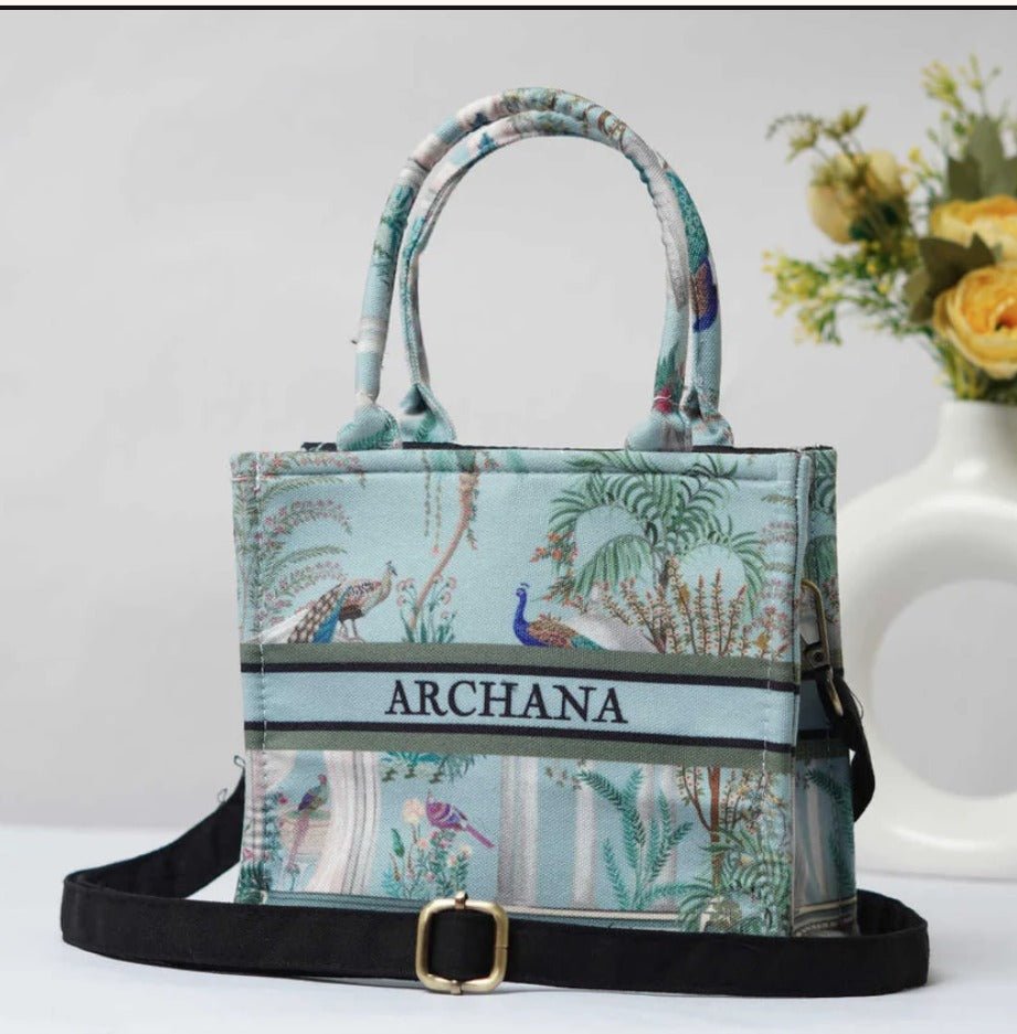Unique Light Blue PCF Tote CFB - Indian Dress House 786
