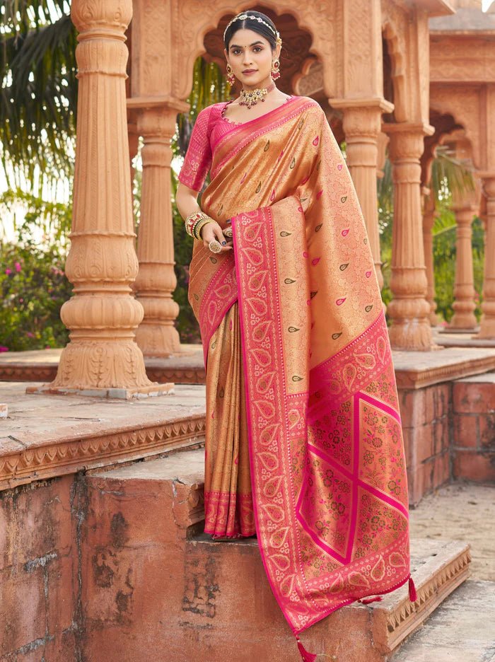 Unique Orange & Pink GBS - Indian Dress House 786