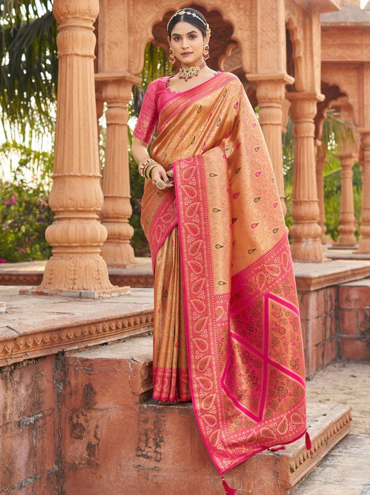 Unique Orange & Pink GBS - Indian Dress House 786