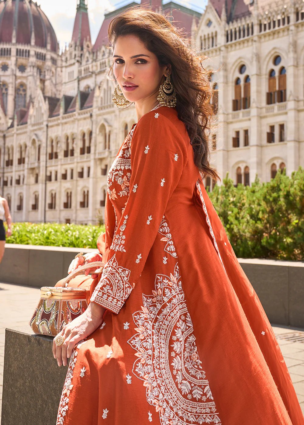 Unique Orange SNP - Indian Dress House 786