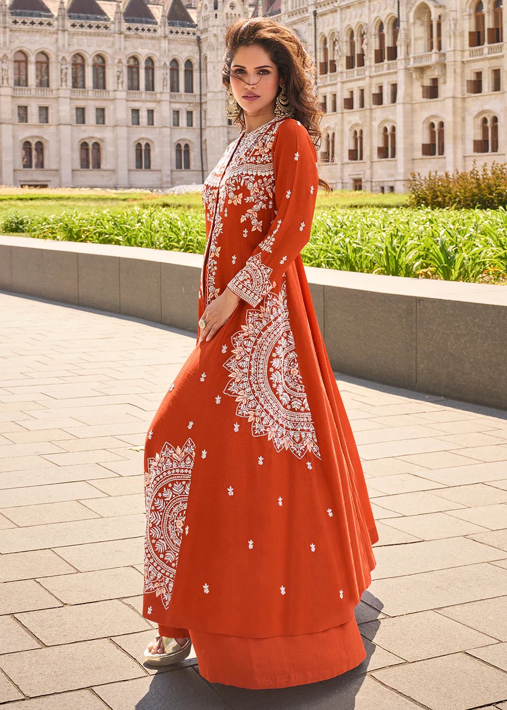 Unique Orange SNP - Indian Dress House 786
