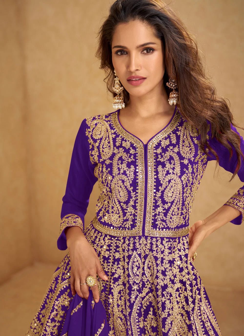 Unique Purple RNS - Indian Dress House 786