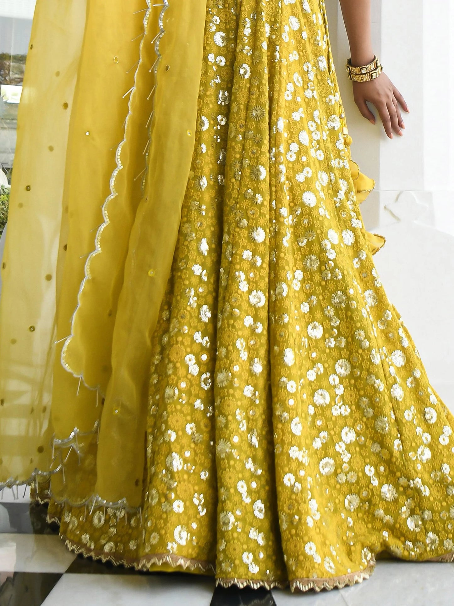 Unique & Stylish Yellow ZLC - Indian Dress House 786