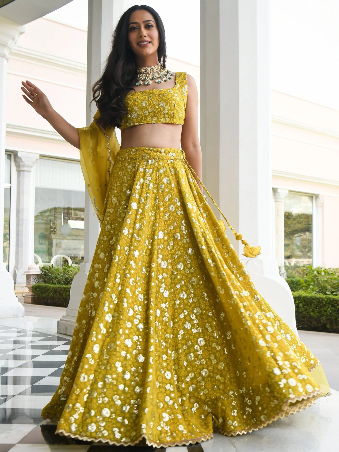 Unique & Stylish Yellow ZLC - Indian Dress House 786