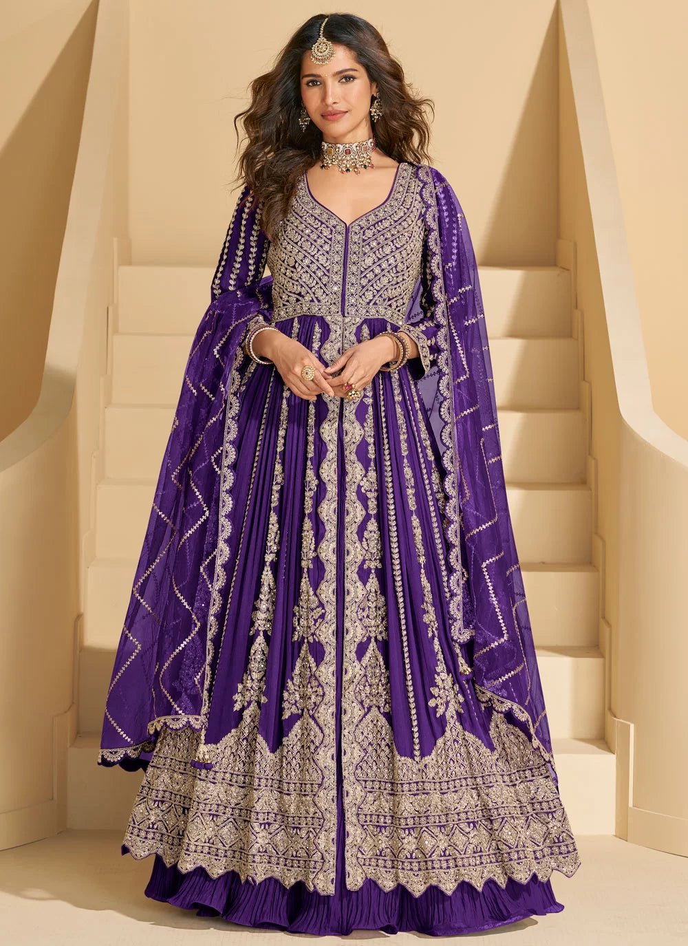 Unique Violet SYMRJ - Indian Dress House 786