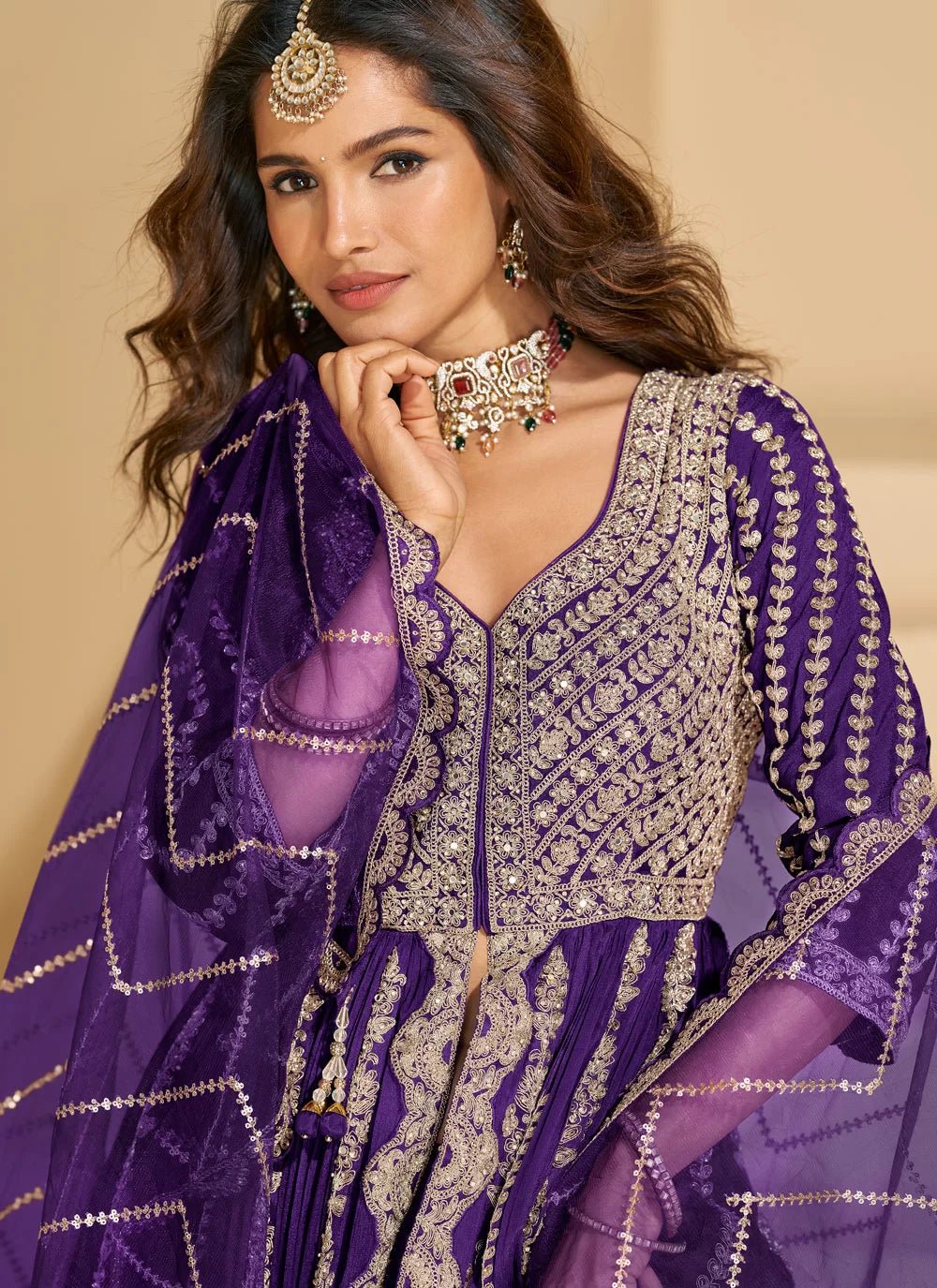 Unique Violet SYMRJ - Indian Dress House 786