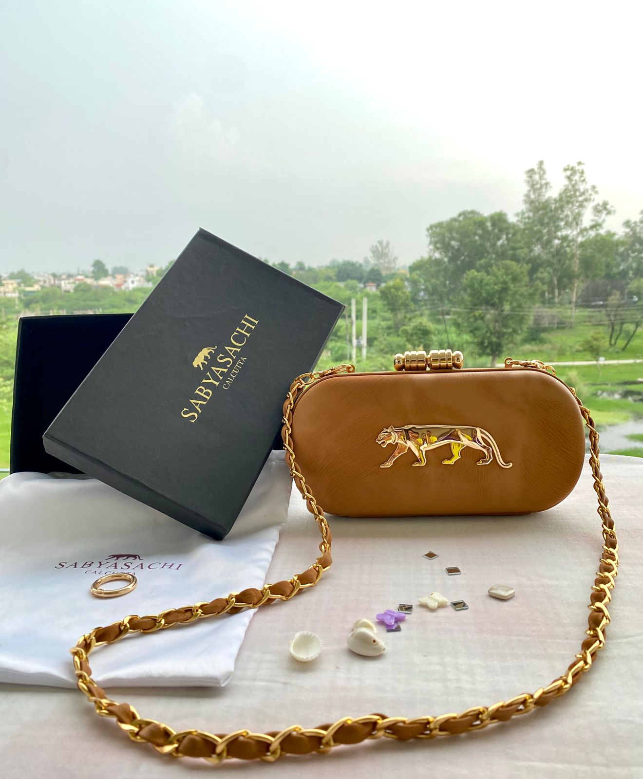 Uniuque Honey Tan Sabya CFB - Indian Dress House 786