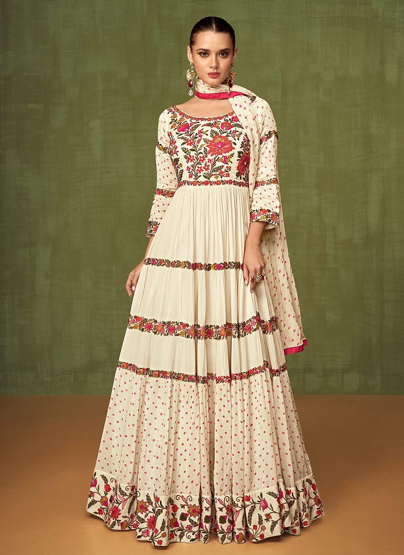 Beautiful off white SDV - Indian Dress House 786