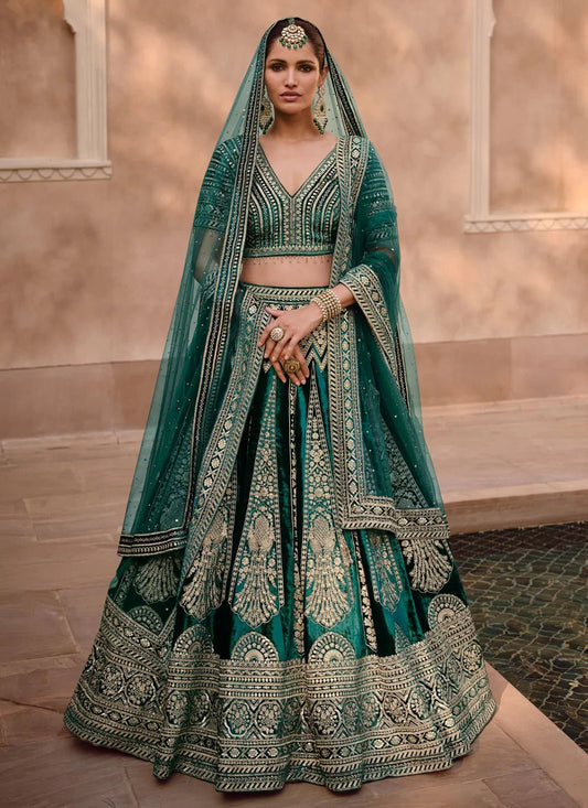 Breath Taking Green Floral SYHL - Indian Dress House 786