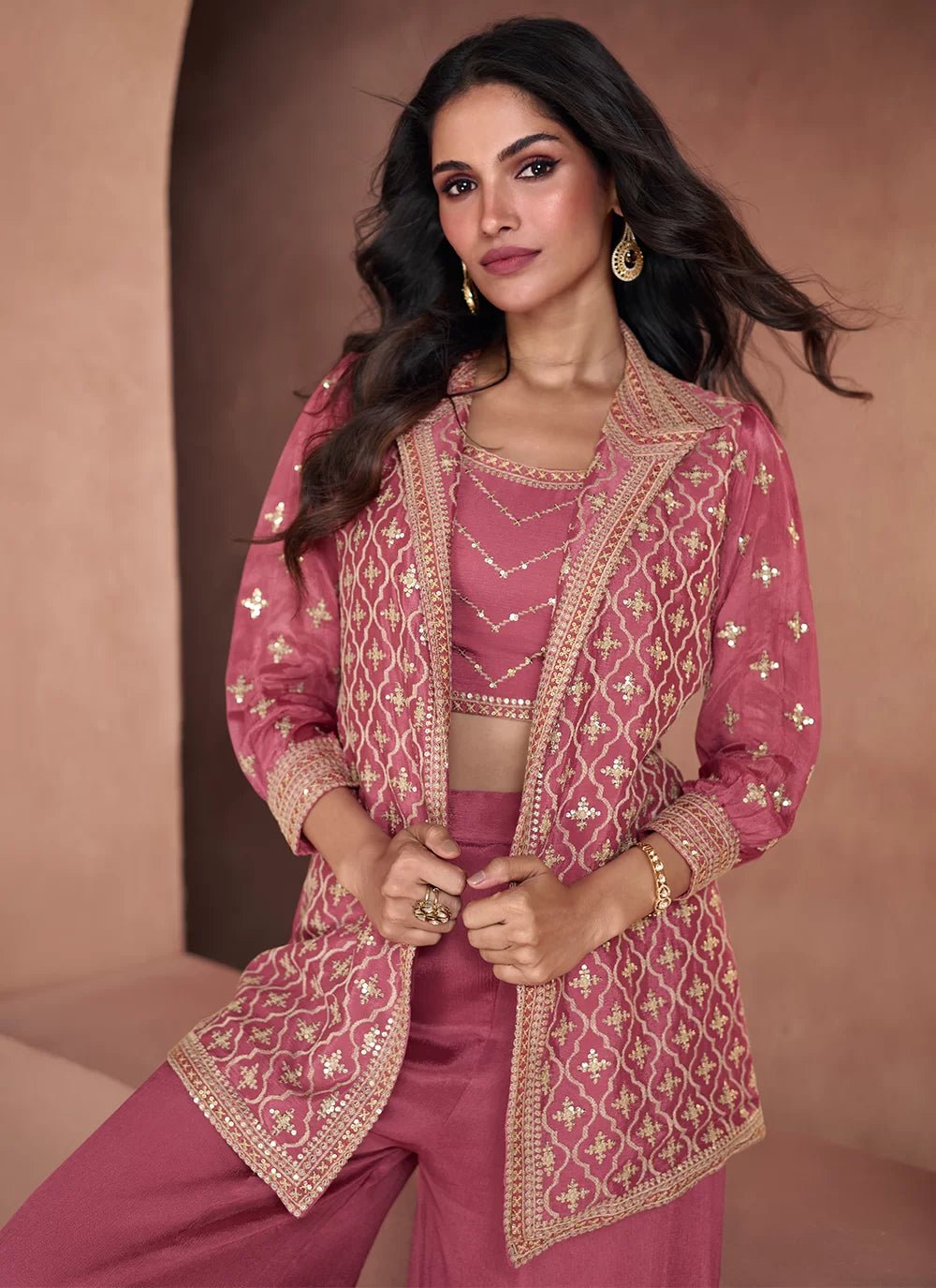 Elegant Chic Guava SLW - Indian Dress House 786